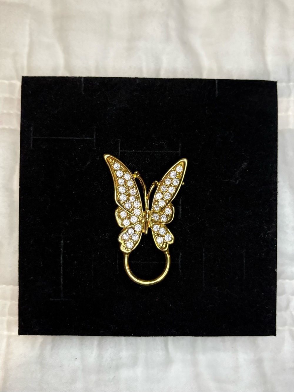 Vintage Gold Tone Park Lane Butterfly Brooch